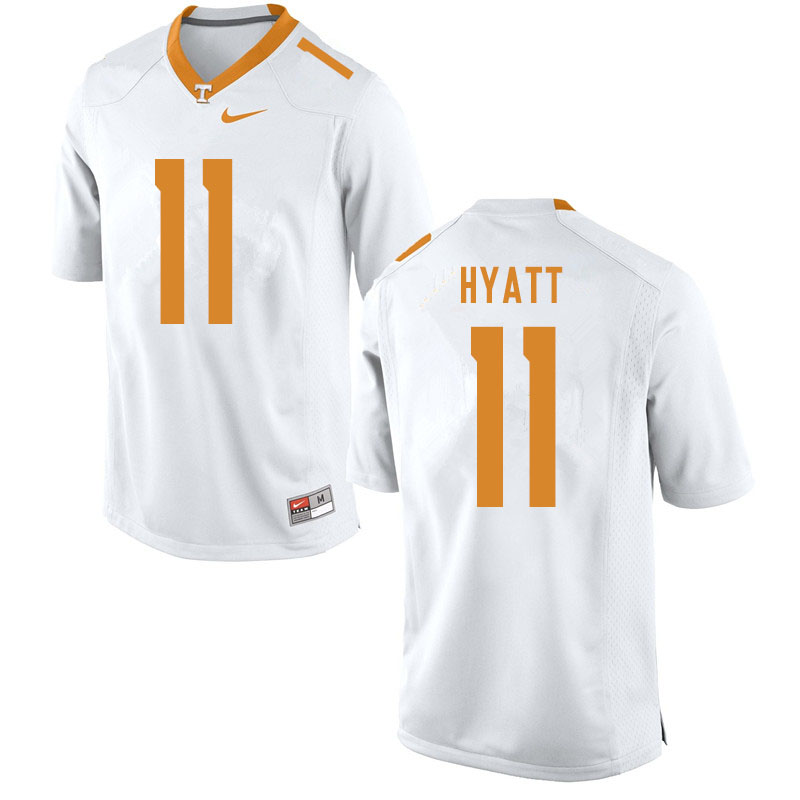 Men #11 Jalin Hyatt Tennessee Volunteers College Football Jerseys Sale-White - Click Image to Close